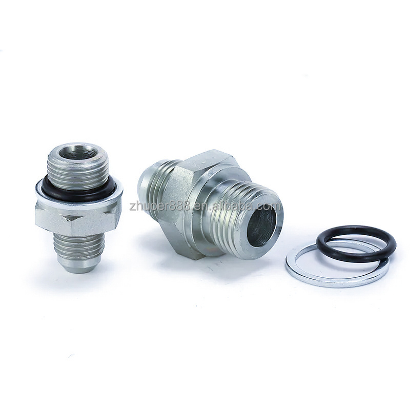 1N-12-16 Hose Adapter Hydraulic Hose Pipe Adapter Carbon Steel NPT Male Female Hydraulic Hose Fitting Adapter NPTThread Adaptors