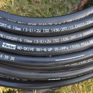 one layer wire braided tube SAE100R1 rubber hydraulic hose  1/4 inch  braided hydraulic rubber hose