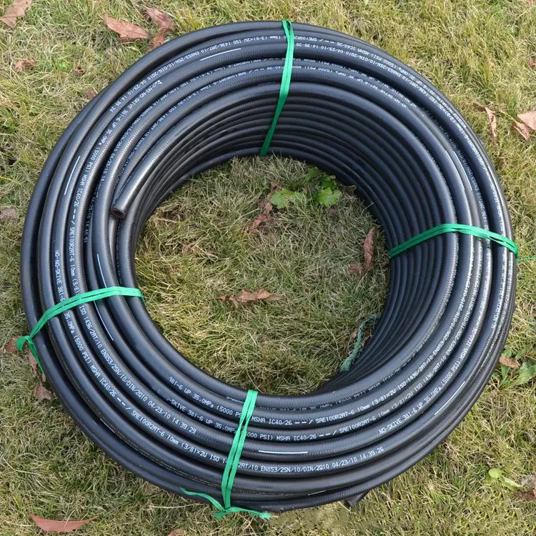 one layer wire braided tube SAE100R1 rubber hydraulic hose  1/4 inch  braided hydraulic rubber hose