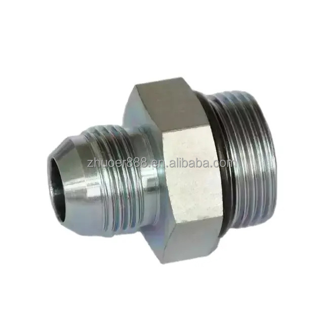 1N-12-16 Hose Adapter Hydraulic Hose Pipe Adapter Carbon Steel NPT Male Female Hydraulic Hose Fitting Adapter NPTThread Adaptors