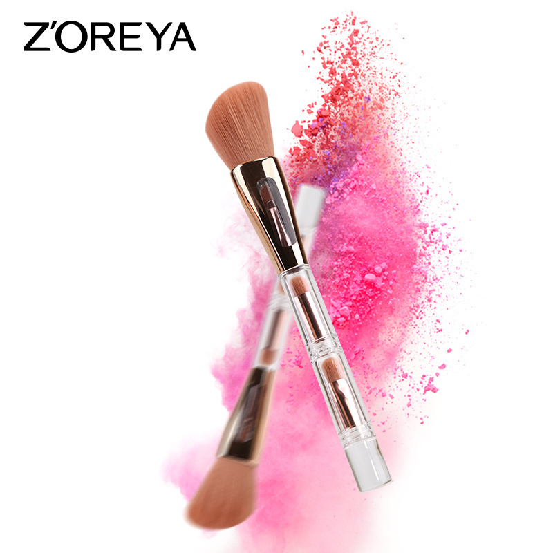 multifunction makeup brush Vegan travel eye shader maquillaje 4 in 1 2022 makeup brush