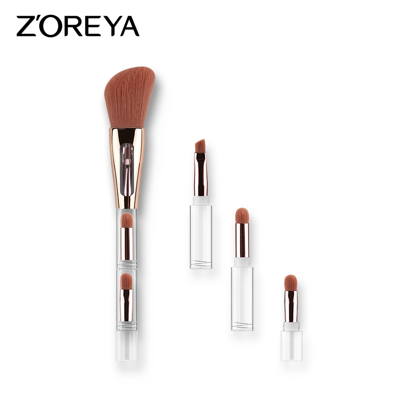 multifunction makeup brush Vegan travel eye shader maquillaje 4 in 1 2022 makeup brush