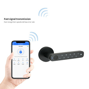 Biometric Keyless Entry Door Handle Fingerprint Door Lock Smart Door Lock for Home Apartments Office Hotel