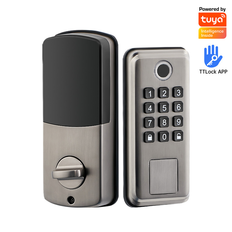 high security waterproof bedroom door ttlock deadbolt front digital electronic smart keypad smart locks for front door