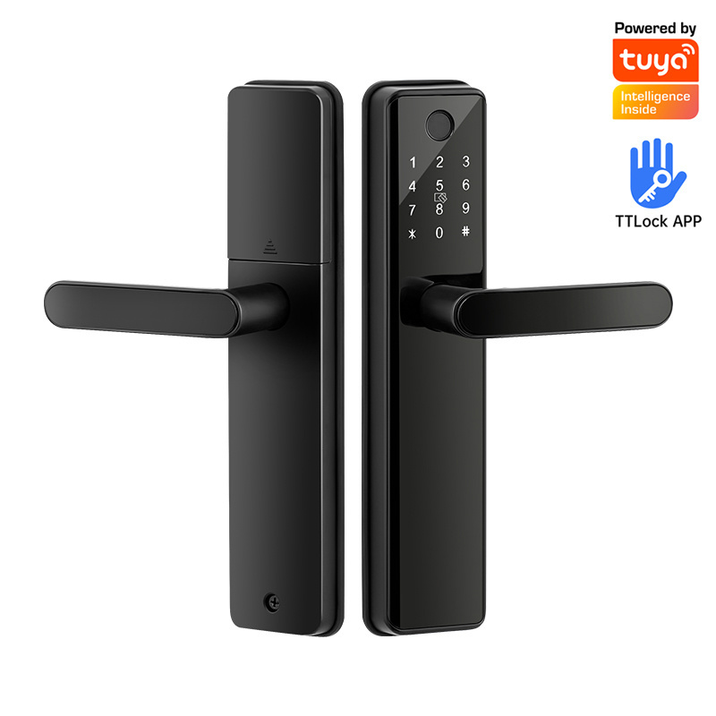 Tuya TTLOCK Digital Fingerprint Keypad Cerradura Inteligente 5050 Mortise Tuya Smart Door Lock