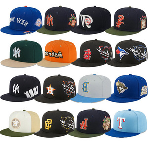 New Original Era Caps For Men Nfl hats Patches Original Closed Fitted Hats Embroidery Vintage Flat Brim Sport Snapback Cap