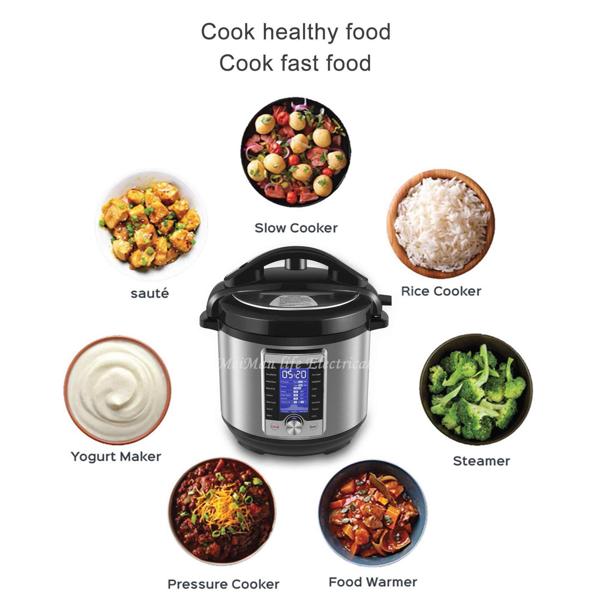 2022 new design Manufacturers instant cook pot fast cook electric pressure cooker