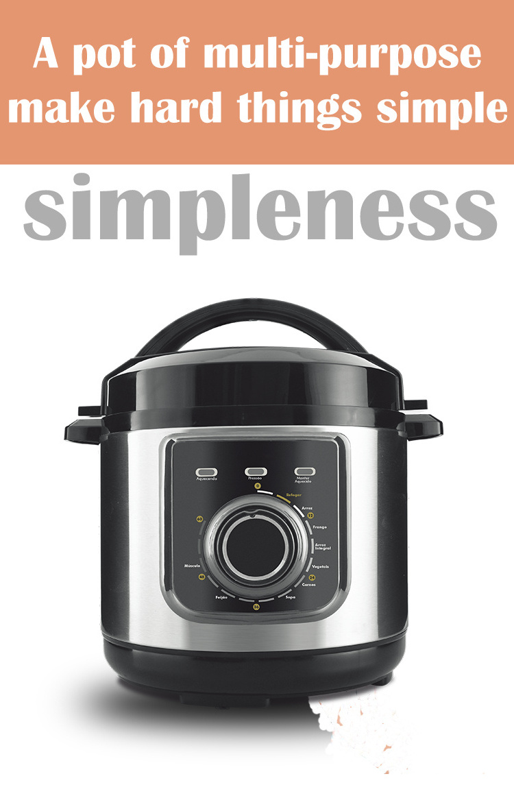 6L Pressure Cooker Stainless For Home Use Prestige Cookers Pressure Pot Multicooker Electric Pressure Cooker