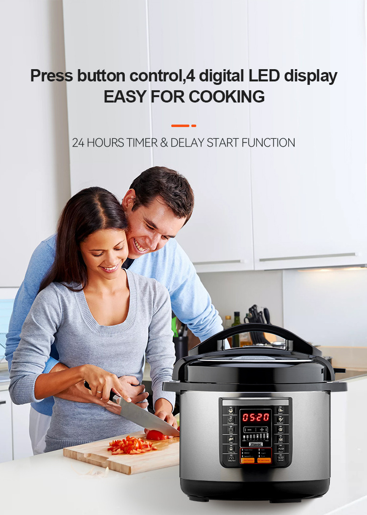 Multi-function larger high capacity press button control automatic rice cooker electric pressure cooker with 10 L 12 L