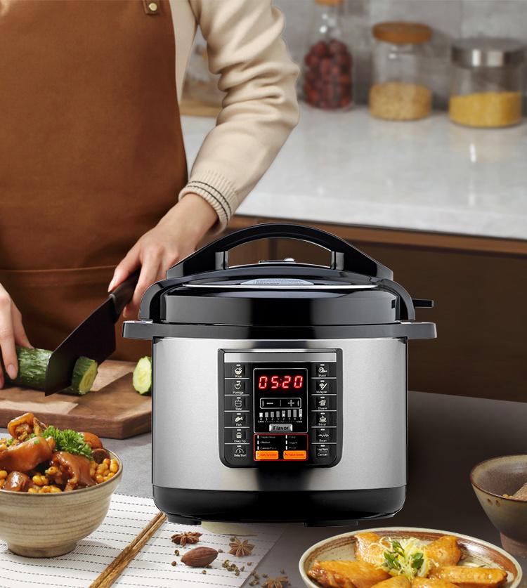 Multi-function larger high capacity press button control automatic rice cooker electric pressure cooker with 10 L 12 L