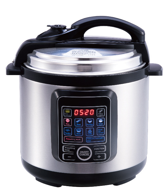 Non-Stick Coating Inner Pot Function and Cylinder Shape electric healthy pot stainless steel pressure rice cooker