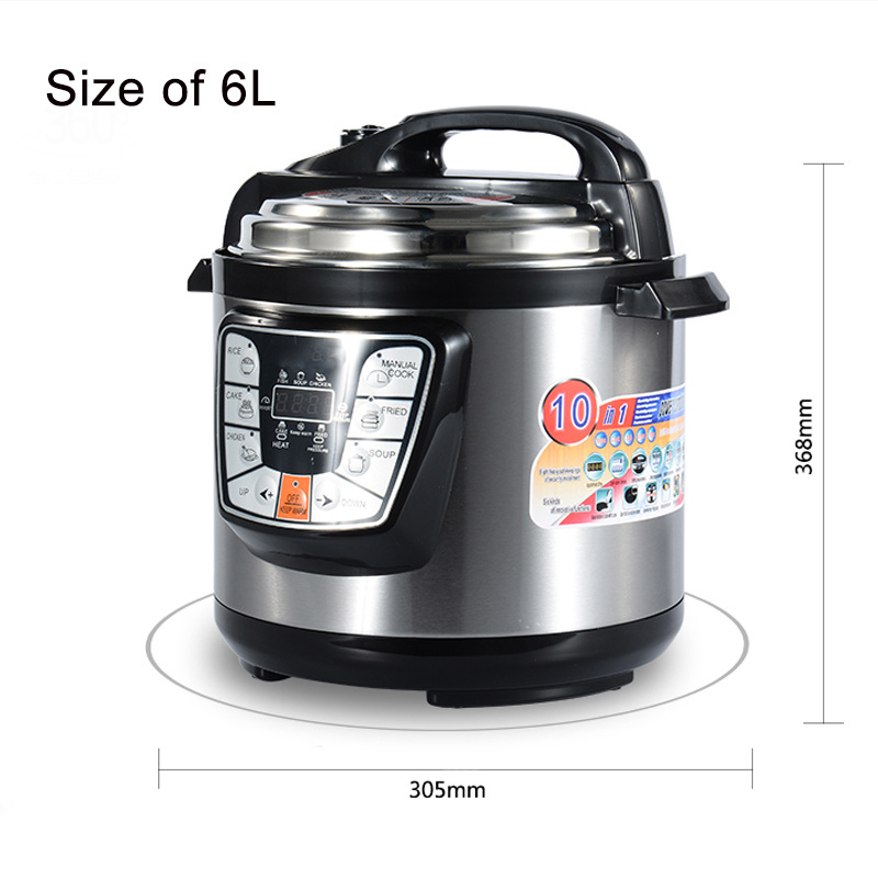 6l Electric Pressure Cooker eBay shopify hot sale 1000w Power national multi Pressure Cooker with CE CB GCC