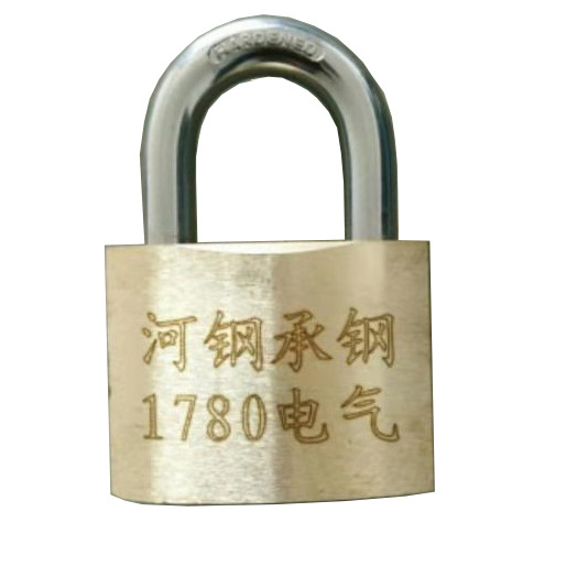 Hot Sell Customizable 35mm high Safety Solid lucchetto With Keys Brass Padlock