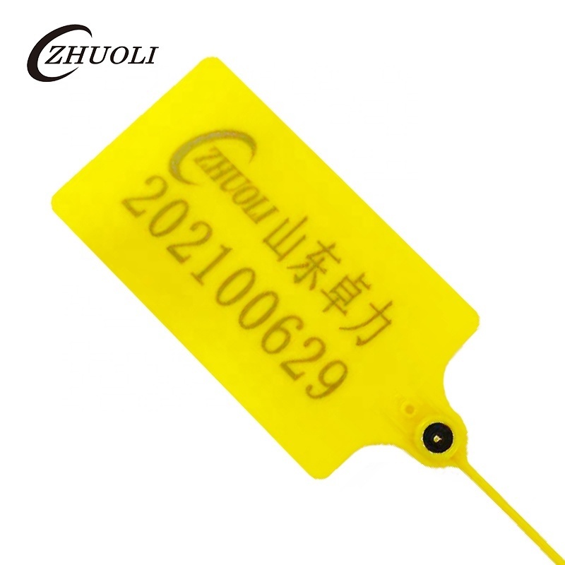 Disposable Tamper Evident plastic seal hangtag Security Seal for Logistics Big Flag Large Labels Security Seal