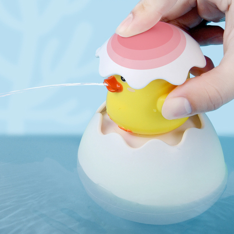 Selected Cute Duck Penguin Hatching Egg Animal Fancy Plastic Water Squirt Bath Toy Funko Pop Figure