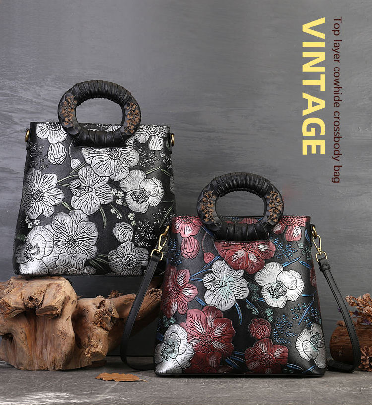 Wholesale Handbags Made In China Female Luxury Latest Unique Vintage National Style Crossbody Bags Women PU leather Bag