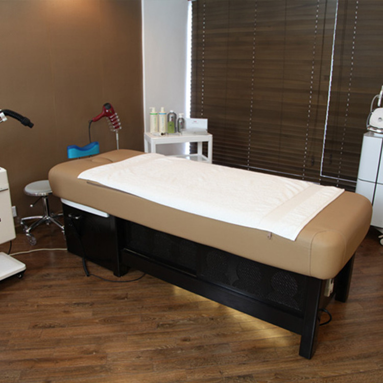 Wooden Thermal Hair Wash Bed Shampoo Table With Basin