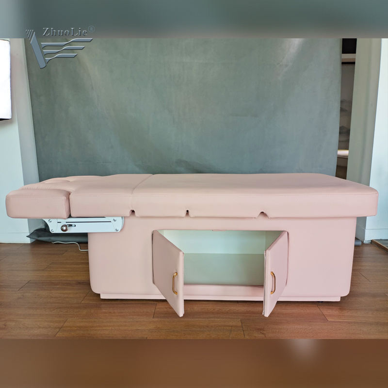 wholesale electric beauty salon curved Extension lash bed Topper massage table eyelash mattress bed