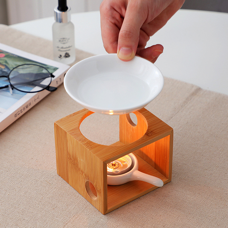 Minimalist Essential Oil Burner  Candle Burner Incense Holder Oil Wax Melt Burner for Meditation