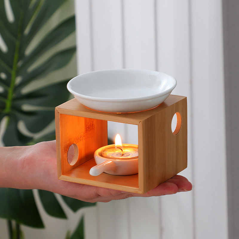 Minimalist Essential Oil Burner  Candle Burner Incense Holder Oil Wax Melt Burner for Meditation