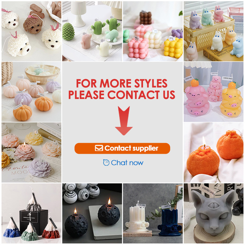 Wholesale good quality Aesthetic Luxury Paraffin Wax Large Ball Pearled Bubble Cube Scented Candles