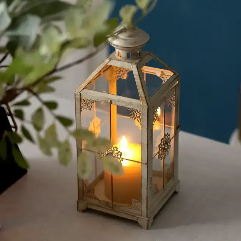 Lantern Decoration Of Lanterns Embossed Style Decor Iron Wood Brass Small Lantern Decoration Candle Tealight