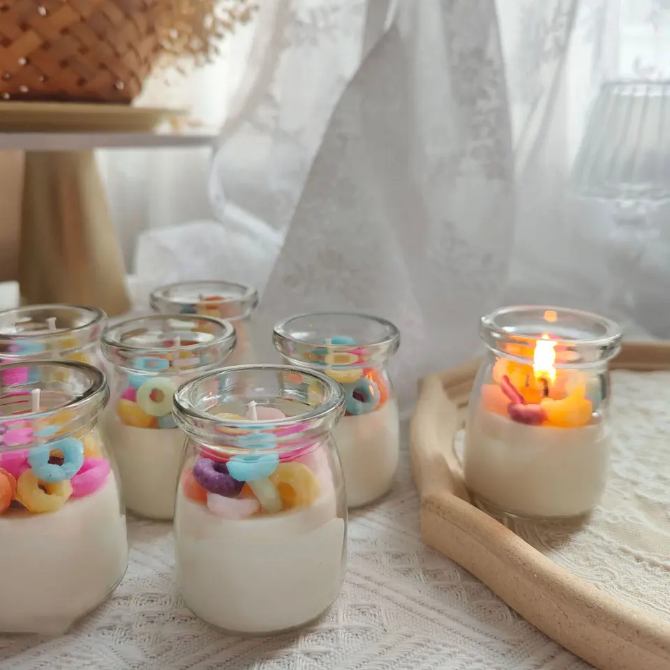 Wholesale Cereal Decoration Candle Jars Glass Scented Candles