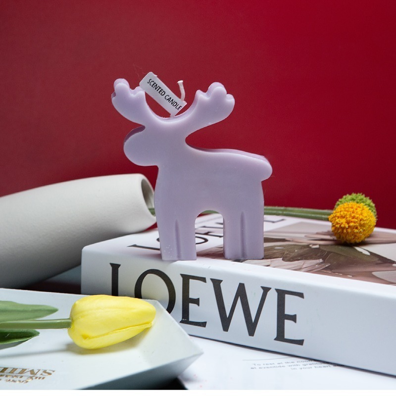 Christmas moose Christmas flat Christmas deer atmosphere decoration creative gift scented candle