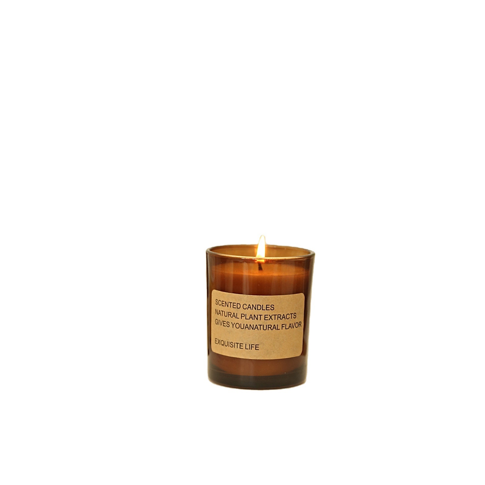 Aromatherapy candle fire-free rattan gift box bedroom incense soy wax hand gift smoke-free aromatherapy scented candle