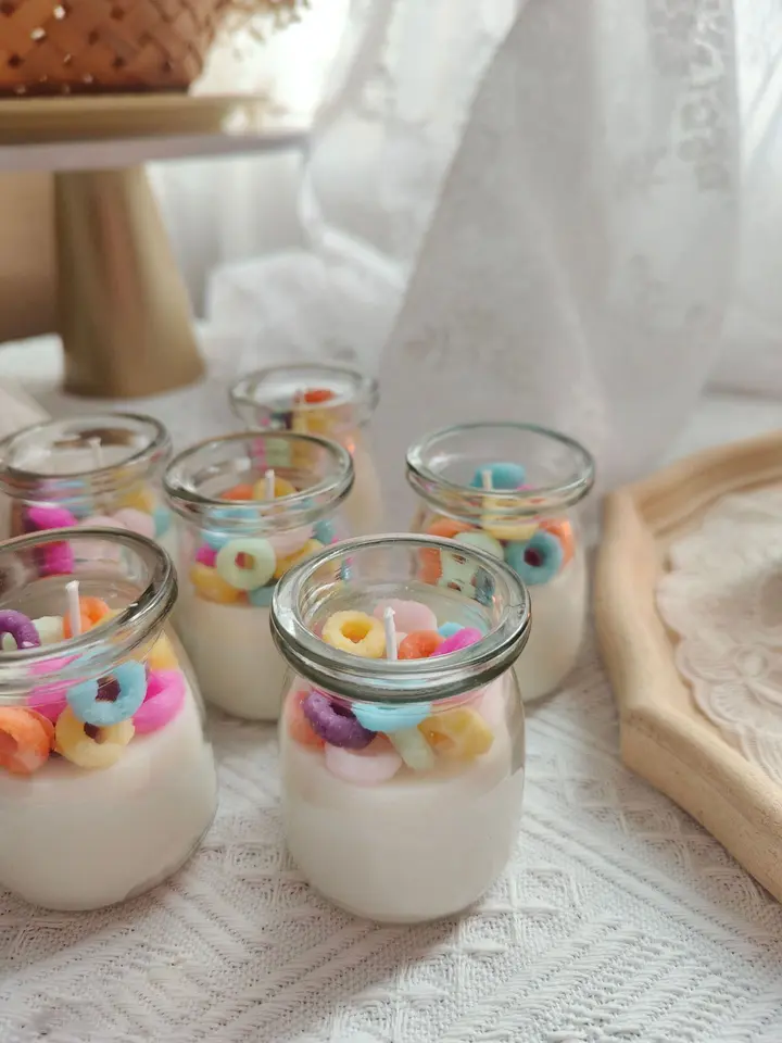 Wholesale Cereal Decoration Candle Jars Glass Scented Candles