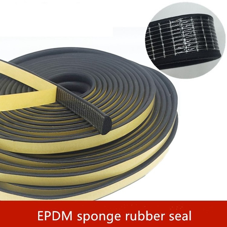 Electric cabinet door sponge seal strip with adhesive backed