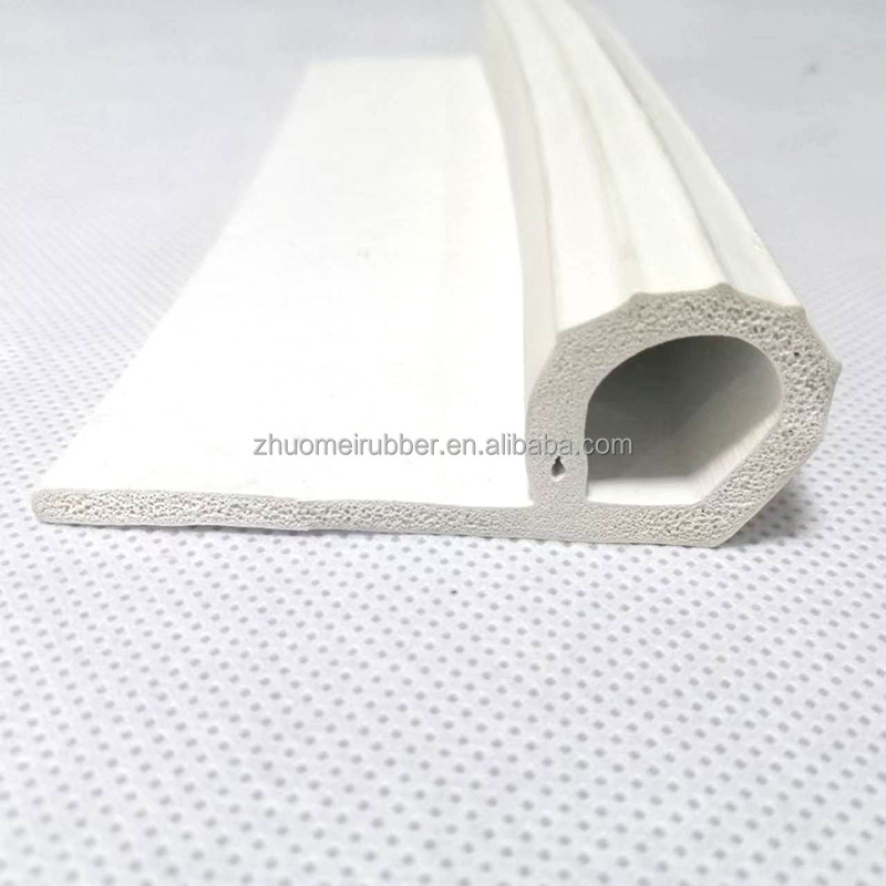 RV Door/Window Channel Seal, Ribbed D/P Seal With Tape