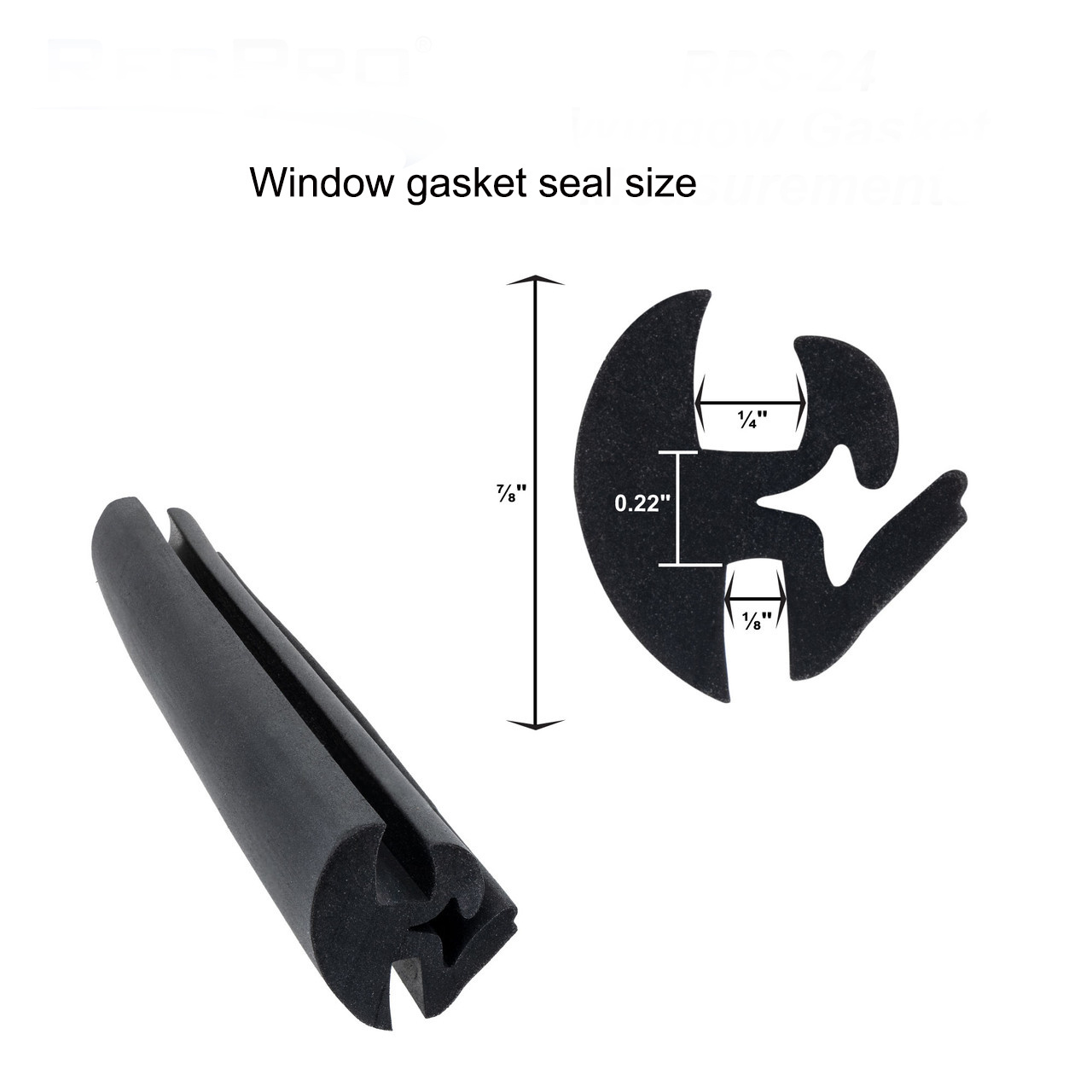 One Piece Locking Gasket RV Rubber Window Seal