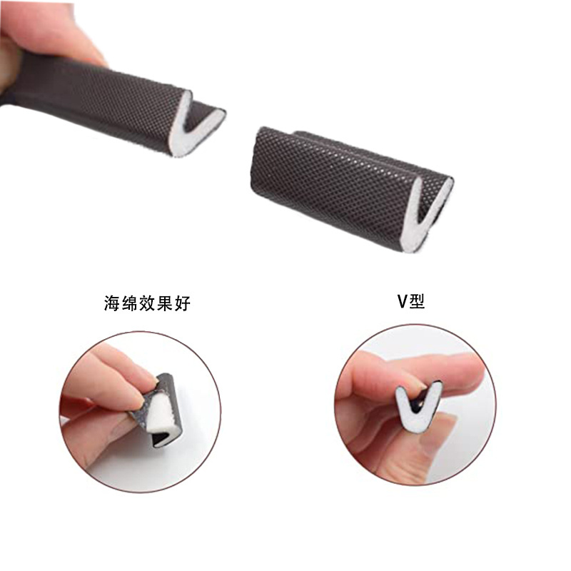 Gap Blocker V Shape Adhesive Pu Foam Weather Strip for Door Frame