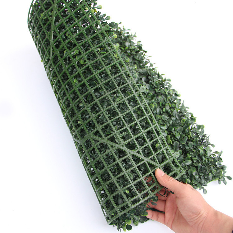 ZERO Anti-UV  Artificial Grass Wall Hedge Garden Fence Vertical Green Wall Fence For Indoor Outdoor Wall Decor