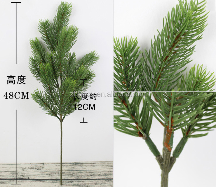 Zero Plastic Christmas Tree Artificial Pine Branch