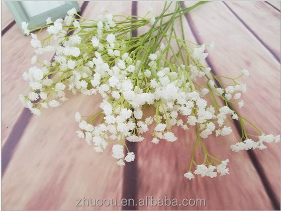 Baby Breath/Gypsophila Artificial Flowers Fake Silk Plants Wedding Party Decoration PU Real Touch Flowers DIY Home Garden