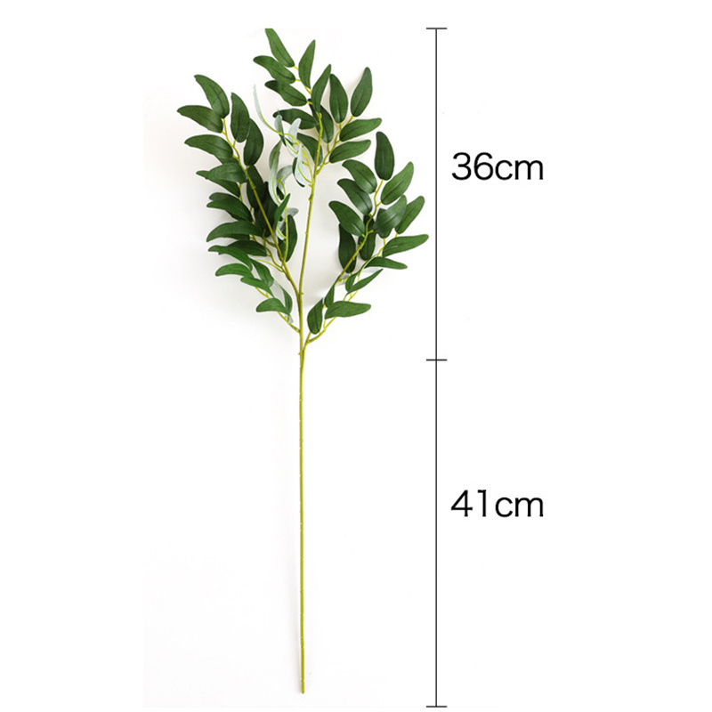 ZERO Artificial Green Indoor Hanging Plants Weeping Willow Tree Artificial Bamboo Leaves