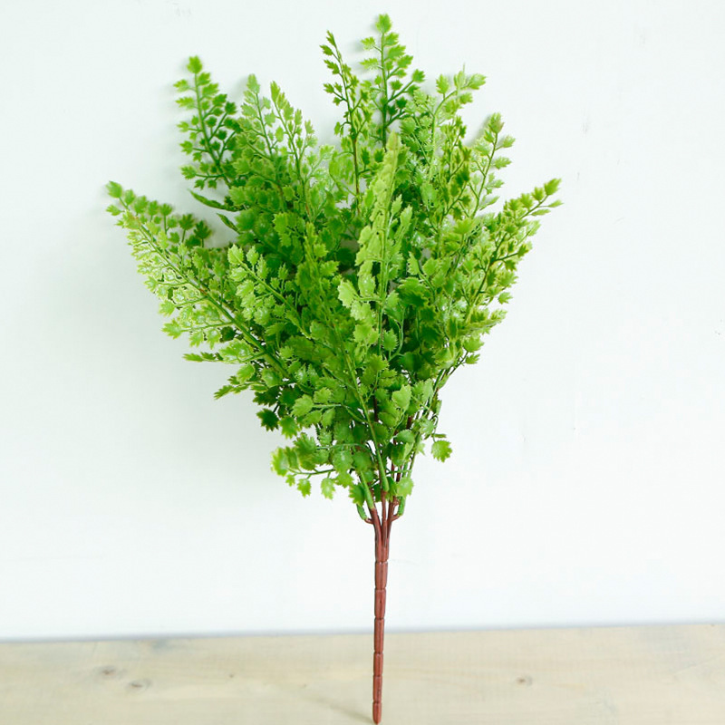 ZERO Decorative Artificial Greeneryy Leaves Bunch Grass Faux Greenery For Home Wall Green Decoration