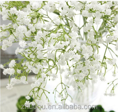 Baby Breath/Gypsophila Artificial Flowers Fake Silk Plants Wedding Party Decoration PU Real Touch Flowers DIY Home Garden