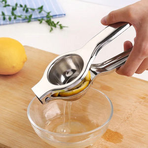 Portable Transparent Manual Fruit Lemon Juicer Hand Lemon Squeezer Stainless Steel Potato Presser Masher Ricer Manual