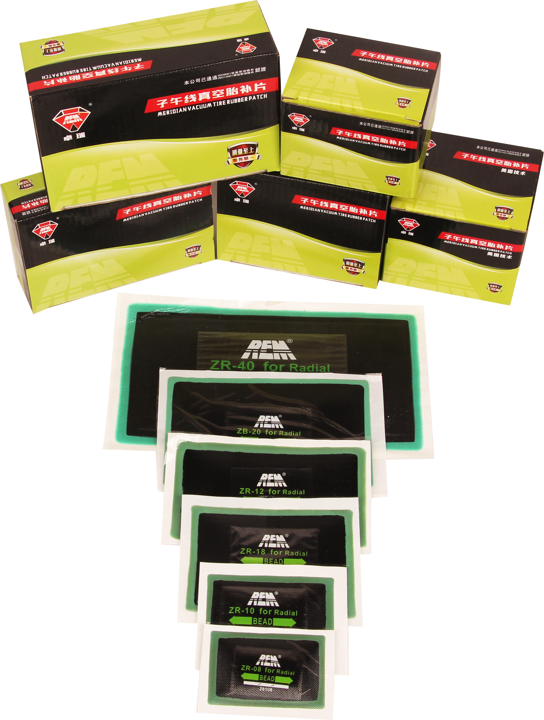 REM Brand Euro-style Radial Tire Patch Bias Emergency Tire Repair Cold Patch For Truck And Car