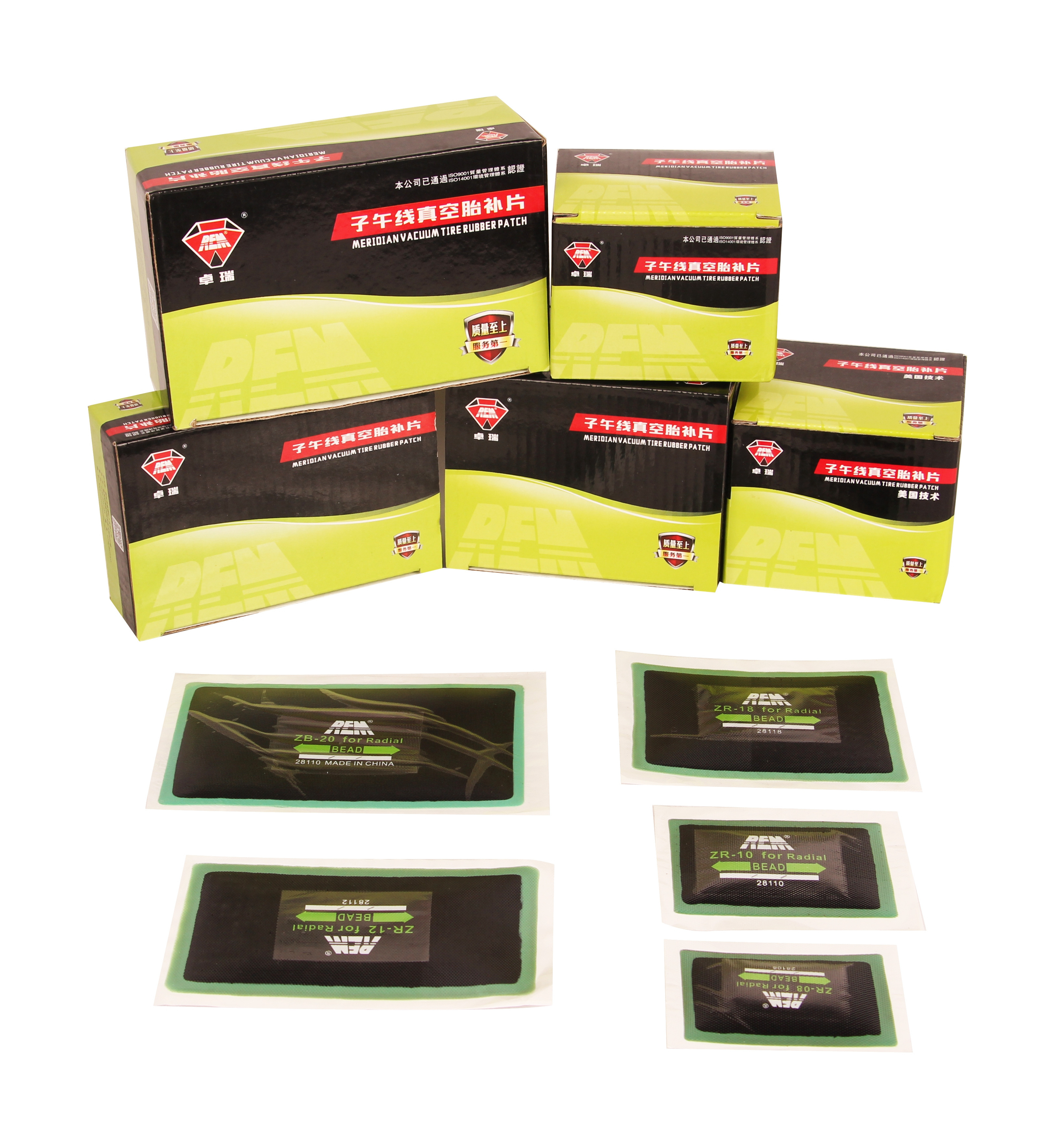 REM Brand Euro-style Radial Tire Patch Bias Emergency Tire Repair Cold Patch For Truck And Car