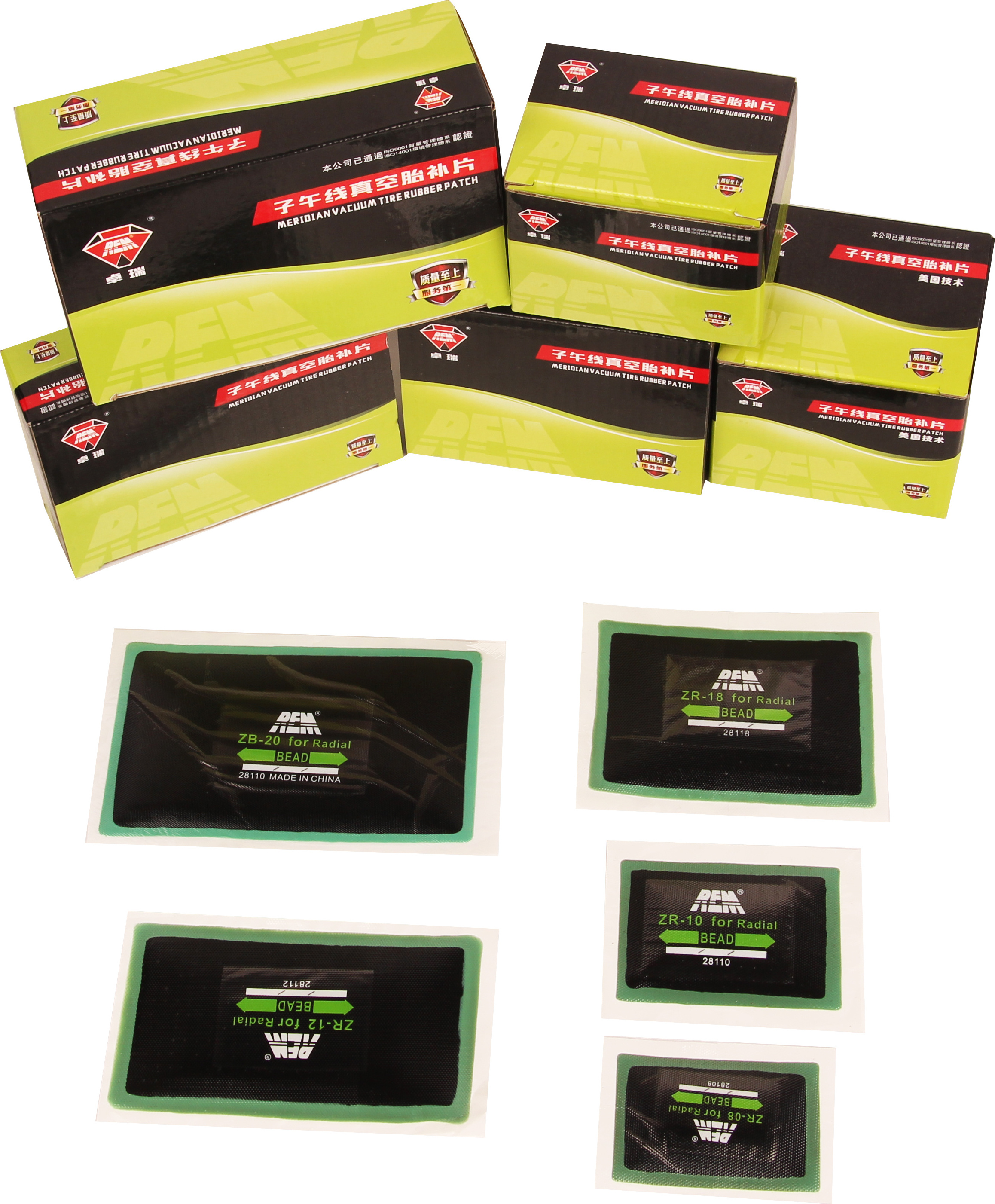 REM Brand Euro-style Radial Tire Patch Bias Emergency Tire Repair Cold Patch For Truck And Car