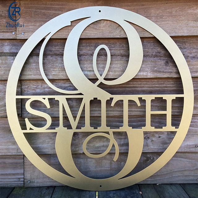 Wholesale retail stainless steel metal Logo Engraved Outdoor metal signs  Customized anodizing aluminium Tag metal signs