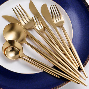 capitol gold plated cutlery flatware set for wedding 18/10 stainless steel cutlery restaurant wholesale