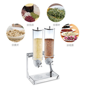 Single/Double/Three/Four Head Snack/Cereal Oatmeal Dry Food Dispenser Hotel and Catering Tool