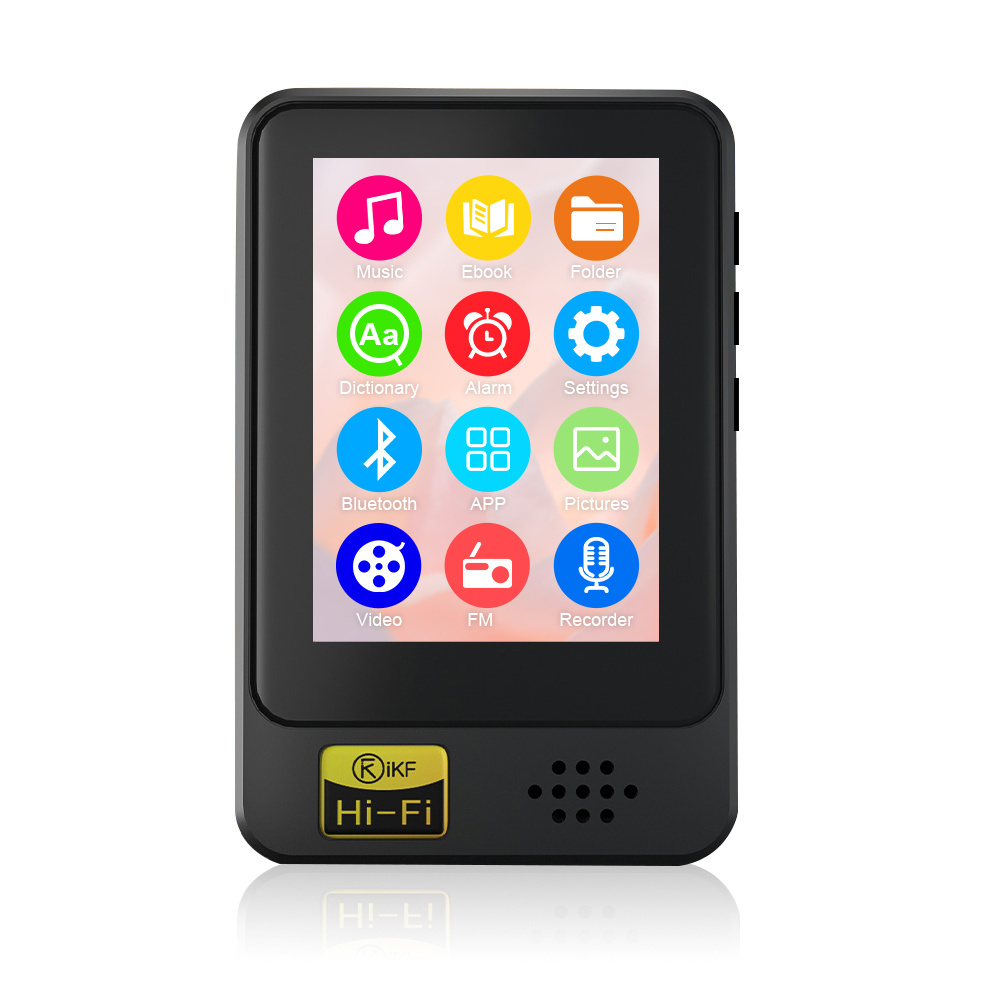 Bluetooth MP3 Music Player Touch Screen Walkman Portable Sport Video Playback Built in Speaker for Ebook FM Radio Recording