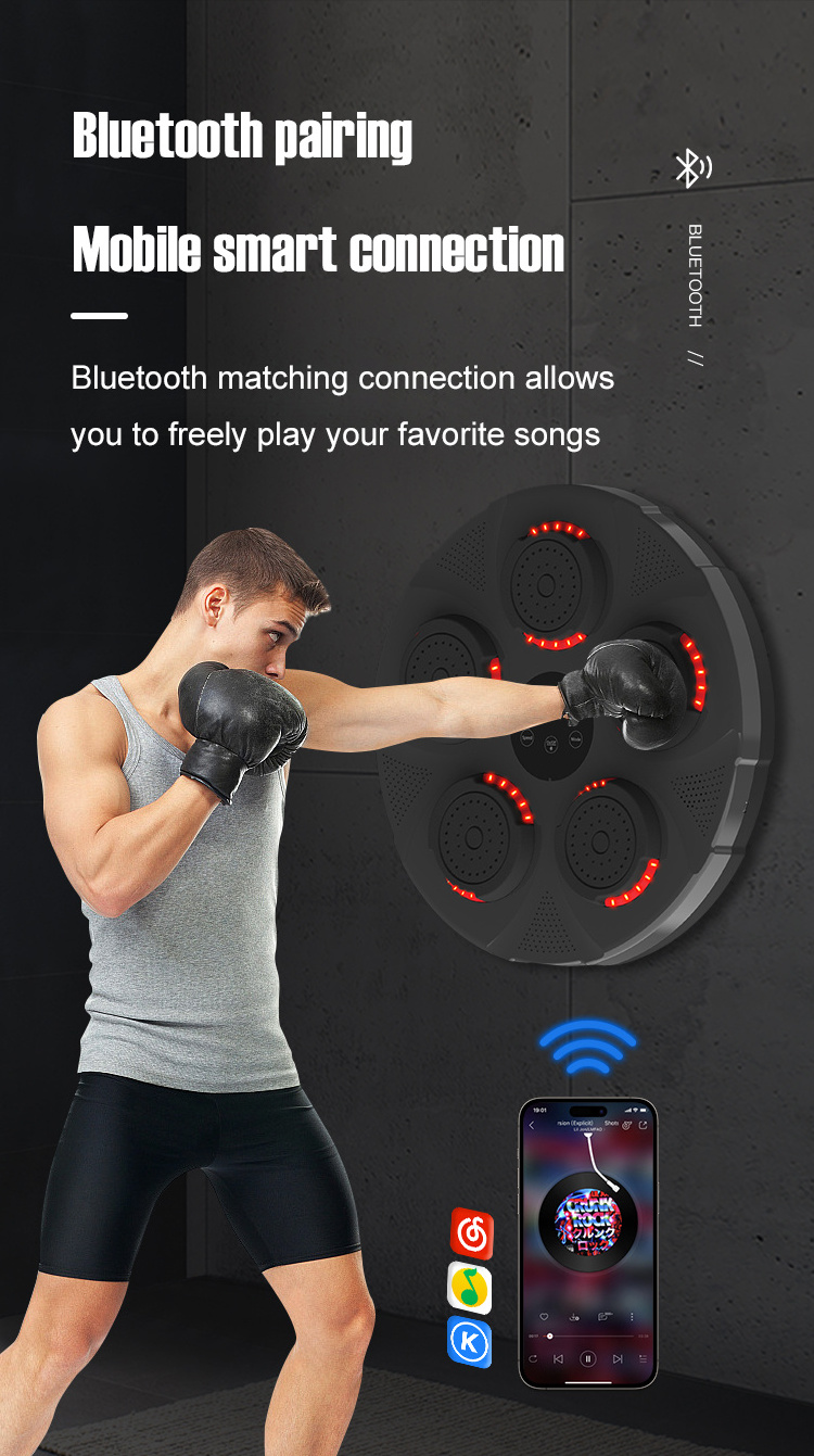 HOT! NEW Smart Bluetooth Electric Punching Pad Music Boxing Training Machine