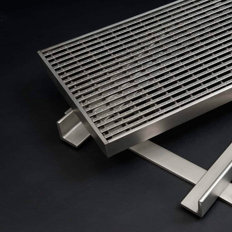 Hot Selling heelguard Channel Drain Stainless Steel Grating Bathroom Flooring External Drainage Grates